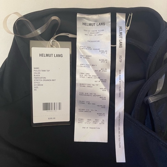 Helmut Lang Pulled Tank Top - NWT - Picture 5 of 9
